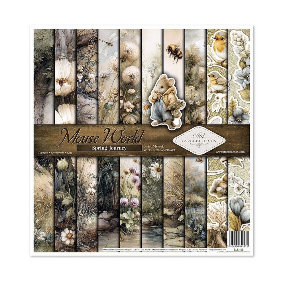 Colección Mouse World - Spring Journey. 31 x 32cm.