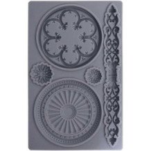 Molde Silicona 20,2 x 12,6 cm. Gris - Artis Decor. Rosetones