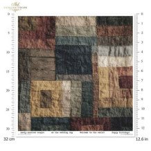 Set de papel para scrapbooking. Colección Mouse World - Textures. 31 x 32cm.