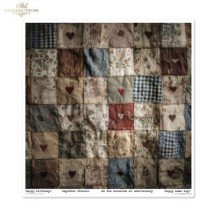 Set de papel para scrapbooking. Colección Mouse World - Textures. 31 x 32cm.