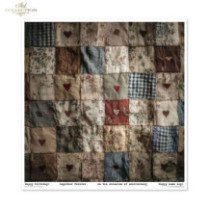 Set de papel para scrapbooking. Colección Mouse World - Textures. 31 x 32cm.