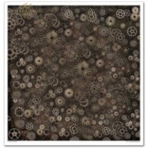 Set de papel para scrapbooking. Colección Steampunk - 31 x 32 cm