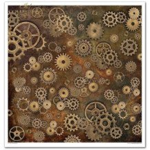 Set de papel para scrapbooking. Colección Steampunk - 31 x 32 cm