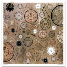 Set de papel para scrapbooking. Colección Steampunk - 31 x 32 cm