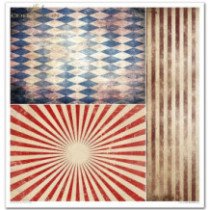 Set de papeles para Scrapbooking. Colección Carnaval - Pierrot Enamorado - 31 x 32 cm