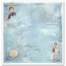 Set de papeles para scrapbooking. Colección Una Aventura a Vela - 31 x 32 cm.