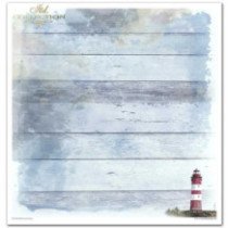 Set de papeles para scrapbooking. Colección Una Aventura a Vela - 31 x 32 cm.