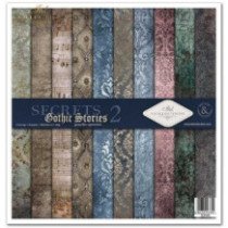 Set de papel para scrapbooking. Colección Gothic Stories 2 - 31 x 32 cm.