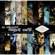 Set de papel para scrapbooking. Colección An undiscovered magical world - 31 x 32cm.