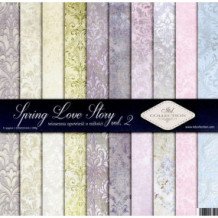 Set de papel para scrapbooking. Colección Spring Love Story. vol. 2 - 31 x 32cm.