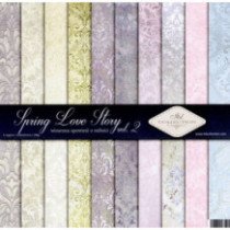 Set de papel para scrapbooking. Colección Spring Love Story. vol. 2 - 31 x 32cm.