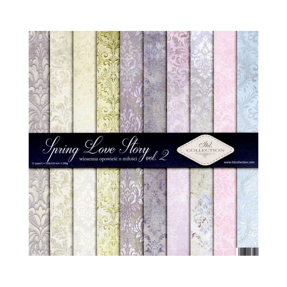 Set de papel para scrapbooking. Colección Spring Love Story. vol. 2 - 31 x 32cm.