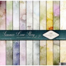 Set de papel para scrapbooking. Colección Summer Love Story. vol. 2 - 31 x 32cm.