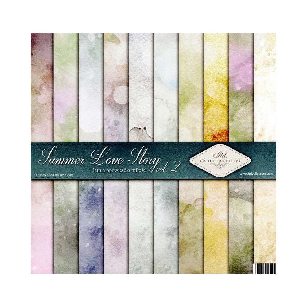 Set de papel para scrapbooking. Colección Summer Love Story. vol. 2 - 31 x 32cm.
