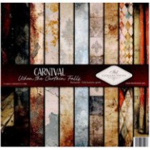 Set de papel para scrapbooking. Colección Carnival - Cuando cae el telón - Textures. 31 x 32cm.