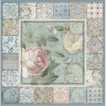 Set de papel para scrapbooking. Azulejos de sueño. 10 hojas 30,5 x 30,5 cm (12" x 12") 2 caras