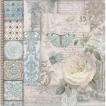 Set de papel para scrapbooking. Azulejos de sueño. 10 hojas 30,5 x 30,5 cm (12" x 12") 2 caras