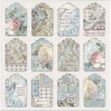 Set de papel para scrapbooking. Azulejos de sueño. 10 hojas 30,5 x 30,5 cm (12" x 12") 2 caras