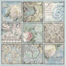 Set de papel para scrapbooking. Azulejos de sueño. 10 hojas 30,5 x 30,5 cm (12" x 12") 2 caras