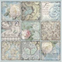 Set de papel para scrapbooking. Azulejos de sueño. 10 hojas 30,5 x 30,5 cm (12" x 12") 2 caras