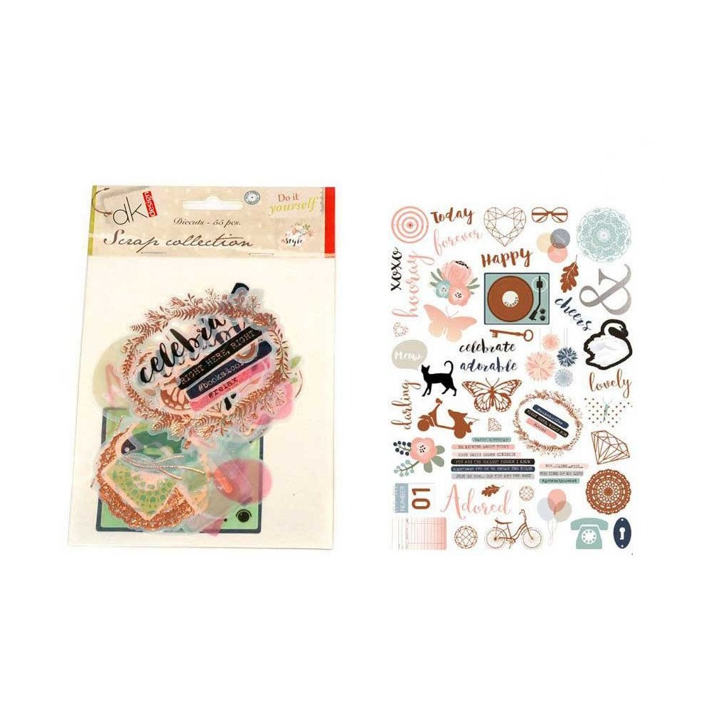 Die-cuts 55 piezas. Rosie´s in Style