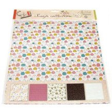 Set de 5 hojas Book Club 30 x 30