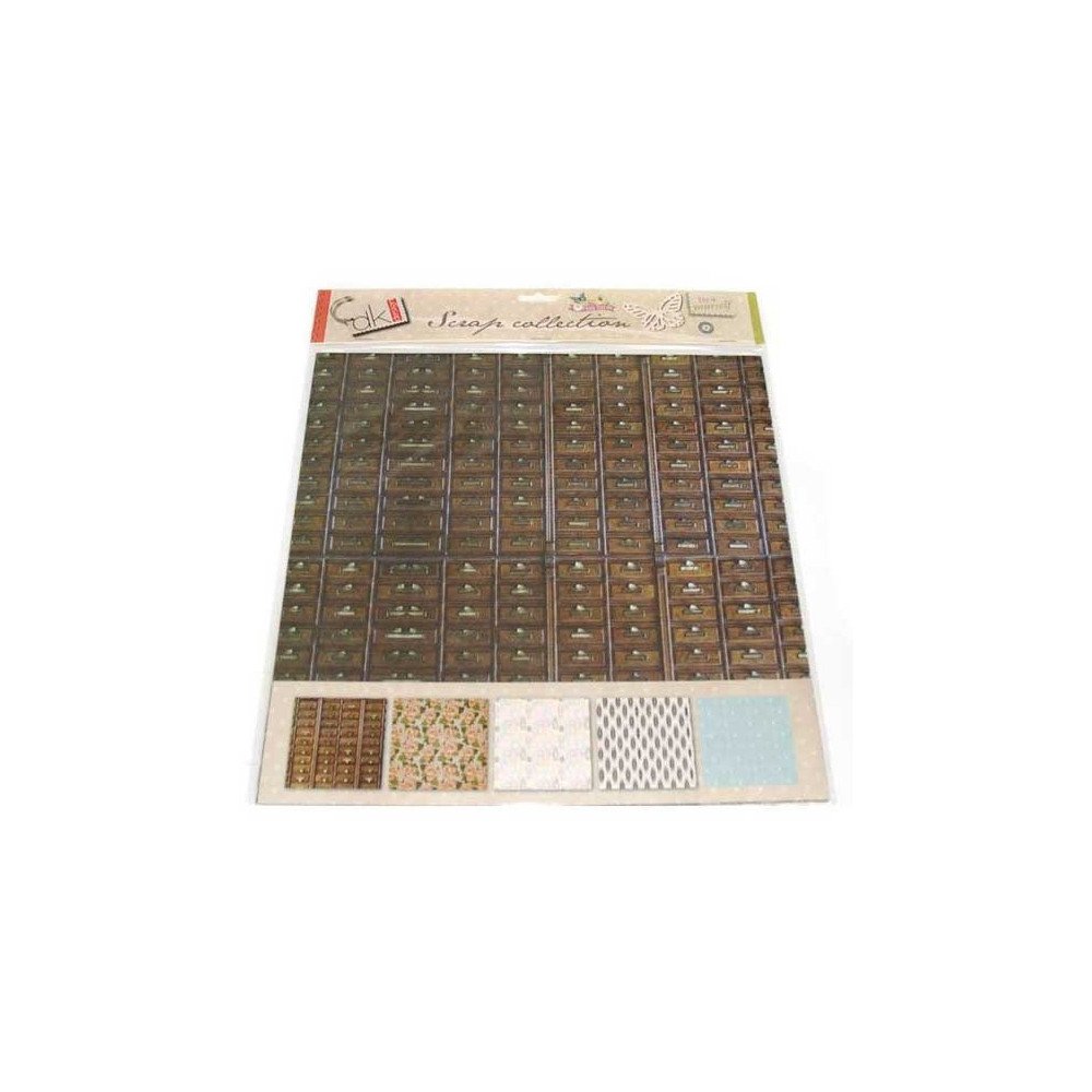 Set de 5 hojas Book Club 30 x 30