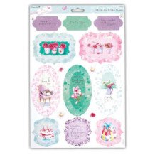 Die-Cut con Glitter en A4. 31 Piezas. Por Lucy Cromwell - Dia Perfecto