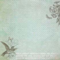 Set de 5 hojas Bird Song 30 x 30 cm