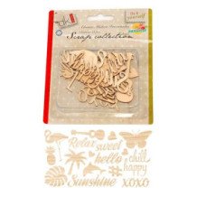 Maderas Troqueladas 18 piezas. Paradise