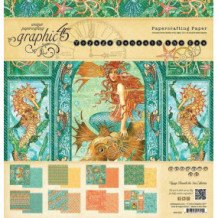 Graphic 45 Voyage Beneath the Sea Bloc 24 Hojas 12 x 12