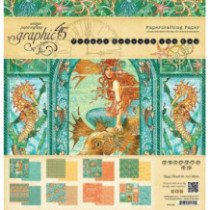 Graphic 45 Voyage Beneath the Sea Bloc 24 Hojas 12 x 12