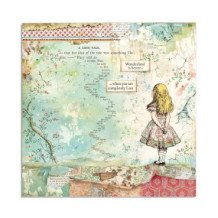 Bloc para Scrap Alice 22 hojas 30.5x30.5 (12 x 12 inch). Stamperia