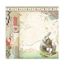 Bloc para Scrap Alice 22 hojas 30.5x30.5 (12 x 12 inch). Stamperia