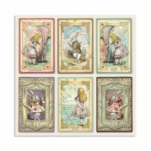 Bloc para Scrap Alice 22 hojas 30.5x30.5 (12 x 12 inch). Stamperia