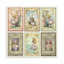 Bloc para Scrap Alice 22 hojas 30.5x30.5 (12 x 12 inch). Stamperia