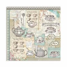 Bloc para Scrap Alice 22 hojas 30.5x30.5 (12 x 12 inch). Stamperia