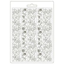 Molde de modelaje flexible tamaño A5. Alice Borders
