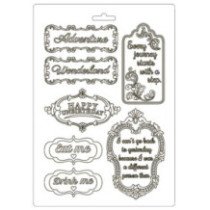 Molde de modelaje flexible tamaño A5. Alice in Wonderland Placas