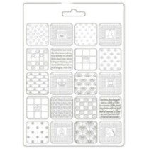 Molde de modelaje flexible tamaño A5. Alice Patchwork