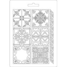 Molde de modelaje flexible tamaño A5. Azulejos