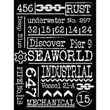 Stencil mix media cm. 15 x 20. Escrituras - Antonis Tzanidakis