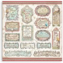 Alice in Wonderland and through the Loo. Bloc de Scrapbooking 10 hojas 20.3 x 20.3 (8 x 8)