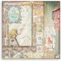 Alice in Wonderland and through the Loo. Bloc de Scrapbooking 10 hojas 20.3 x 20.3 (8 x 8)