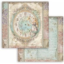 Alice in Wonderland and through the Loo. Bloc de Scrapbooking 10 hojas 20.3 x 20.3 (8 x 8)