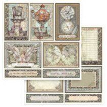 Sir Vagabond. Stamperia 20,3x20,3 cm. Bloc Scrap 10 hojas