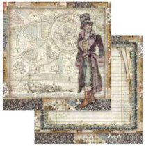 Sir Vagabond. Stamperia 20,3x20,3 cm. Bloc Scrap 10 hojas