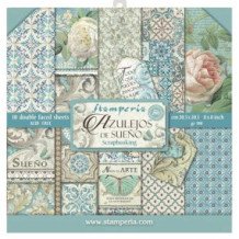 Azulejos de sueño. Bloc de Scrapbooking 10 hojas 20.3 x 20.3 (8 x 8) 2 caras