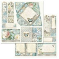 Azulejos de sueño. Bloc de Scrapbooking 10 hojas 20.3 x 20.3 (8 x 8) 2 caras