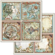 Sea World. Bloc de Scrapbooking 10 hojas 20.3 x 20.3 (8 x 8) 2 caras
